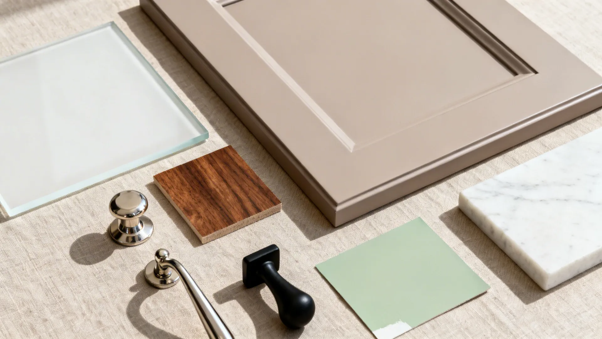 Glass backsplash for light and easy cleaning