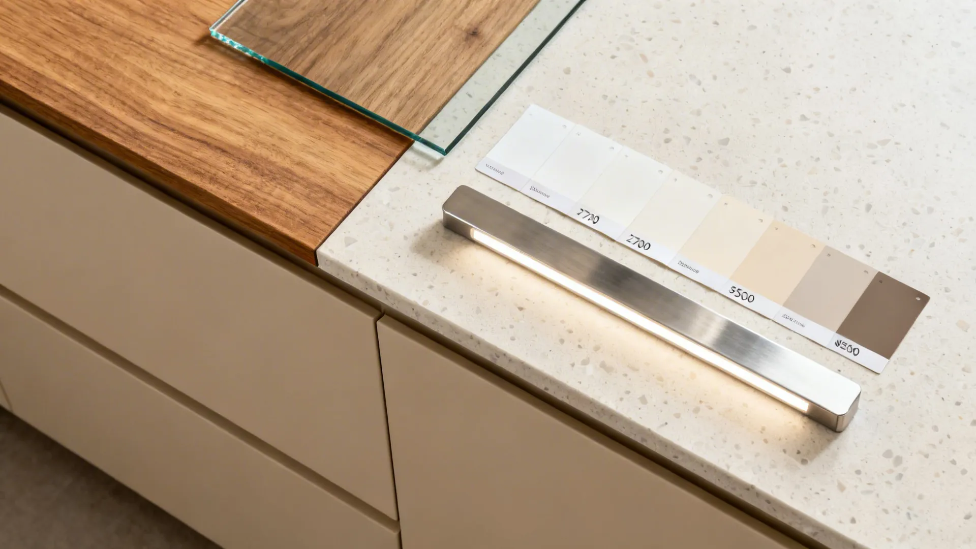 2) Glass Backsplash for Depth and Light