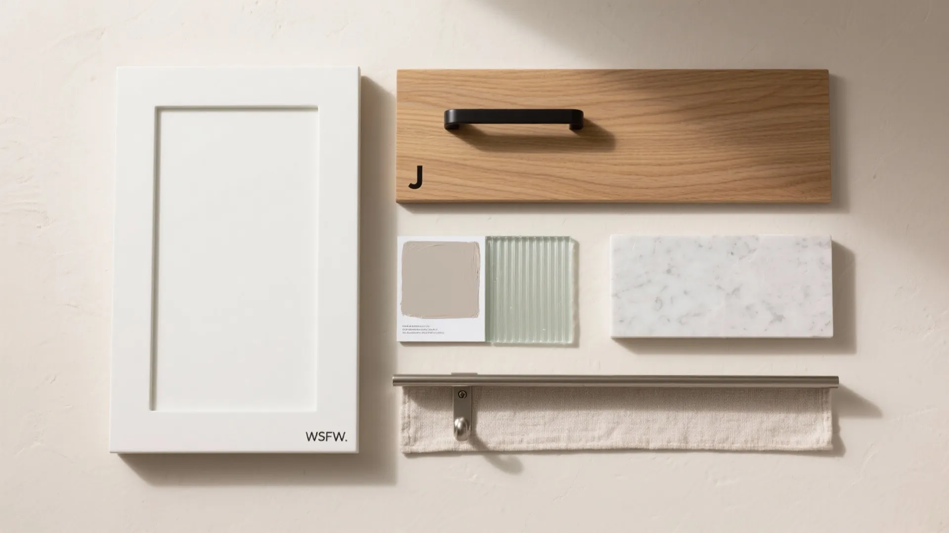 Minimalist Kitchen Storage With Warm Accents