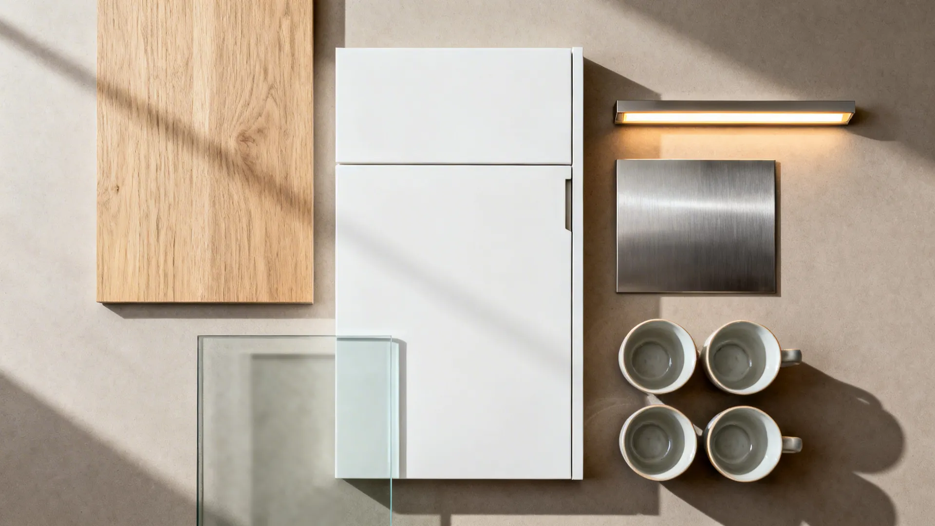 Warm Wood Accents to Ground Your Cup Set of 6