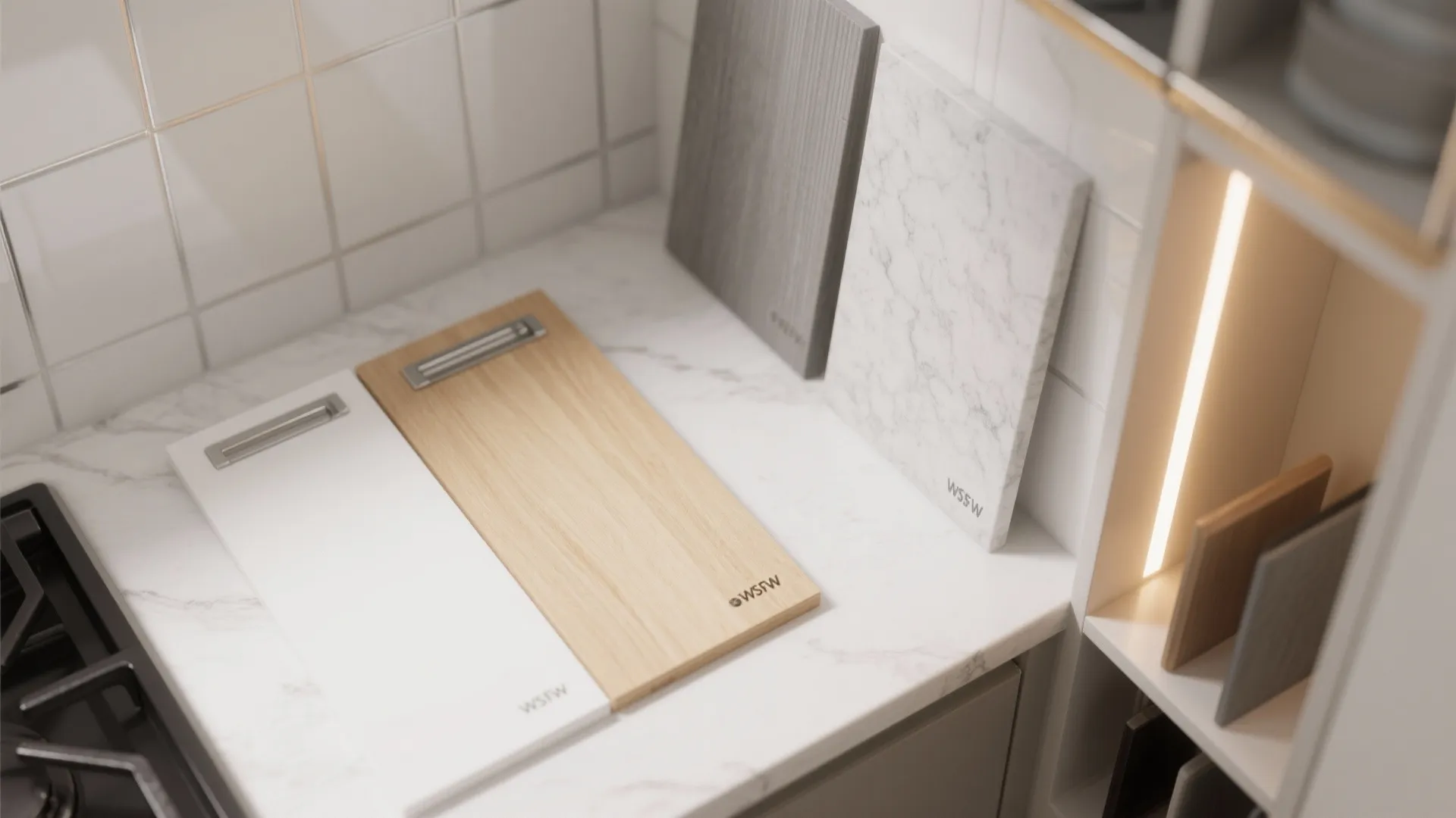 Smart vertical storage to clear counters