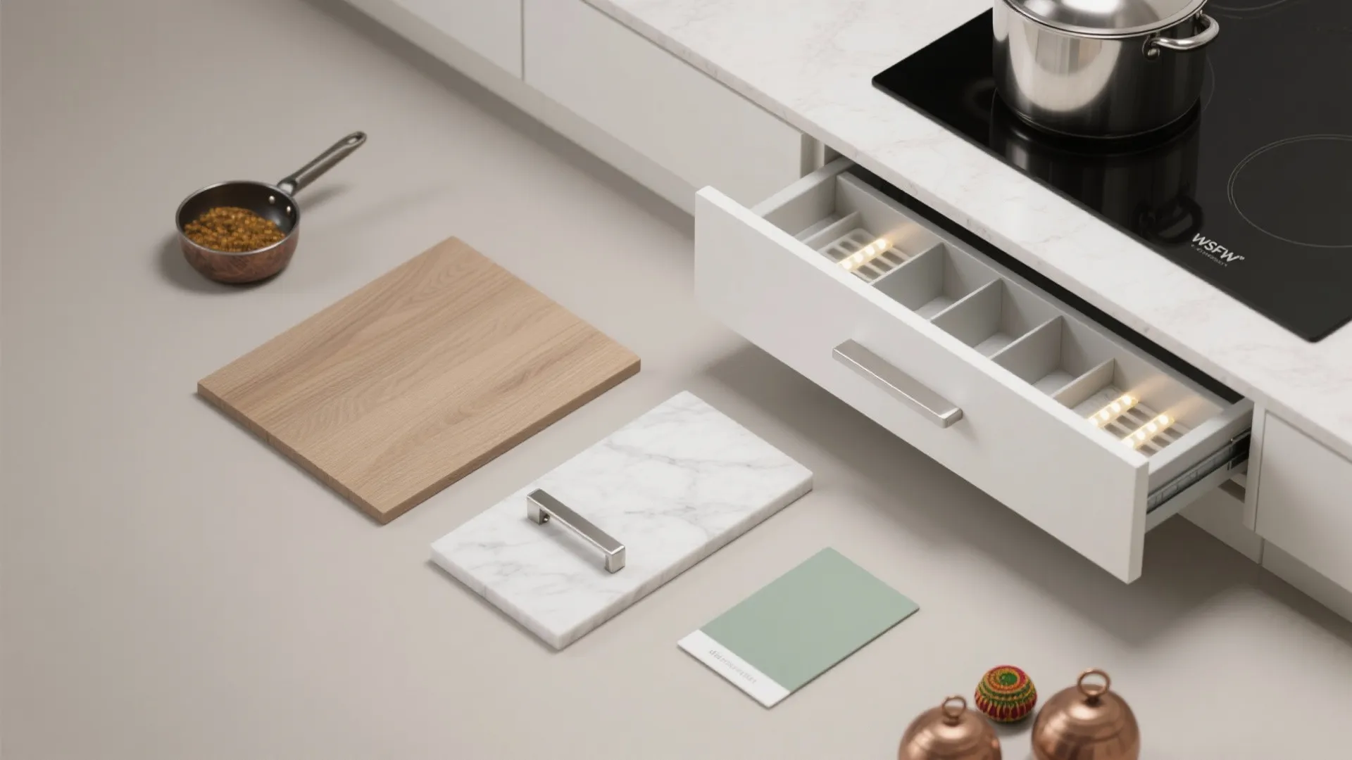 Minimalist kitchen storage that actually works