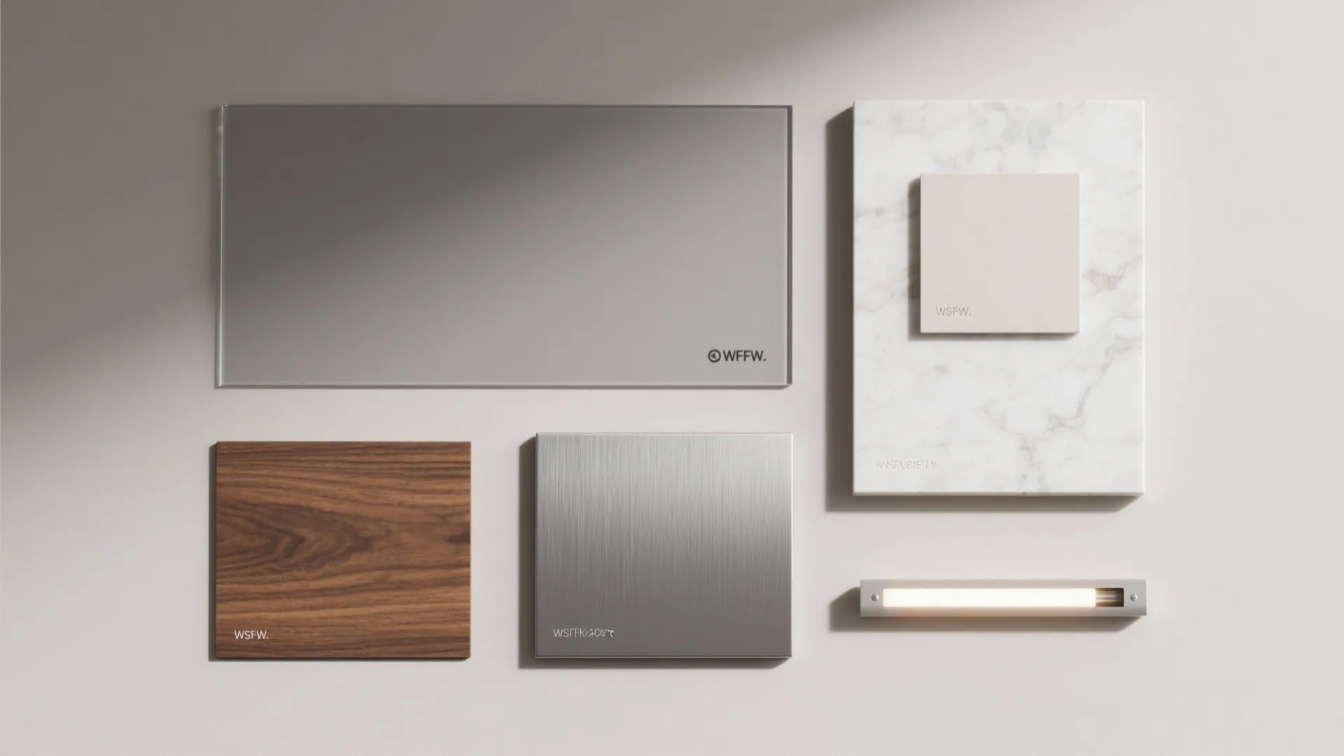 Glass backsplash for light and depth