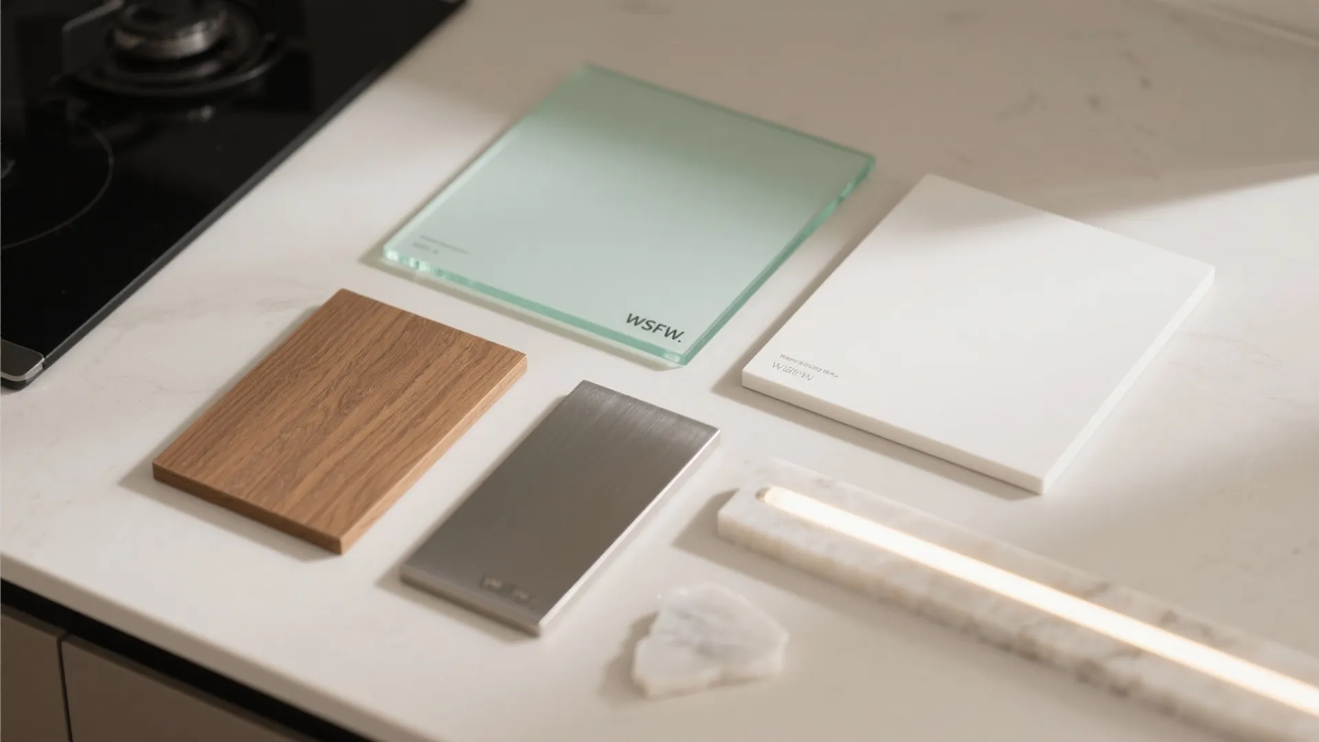 Transparent Backsplashes for Light and Hygiene