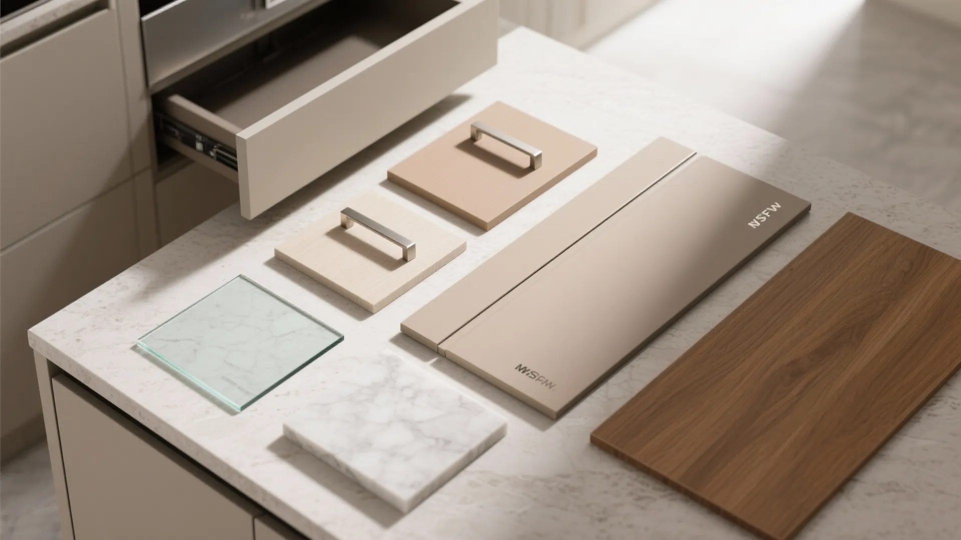 Minimalist Storage in a Compact Kitchen