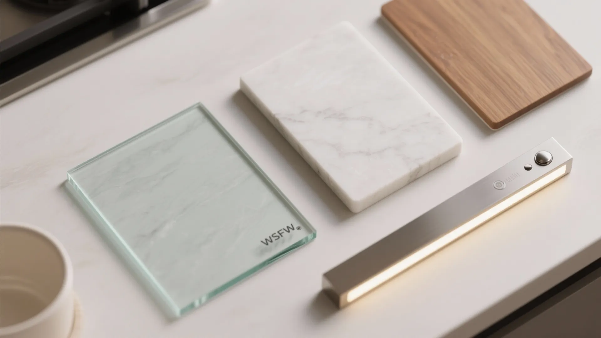 Glass Backsplash for Light and Depth