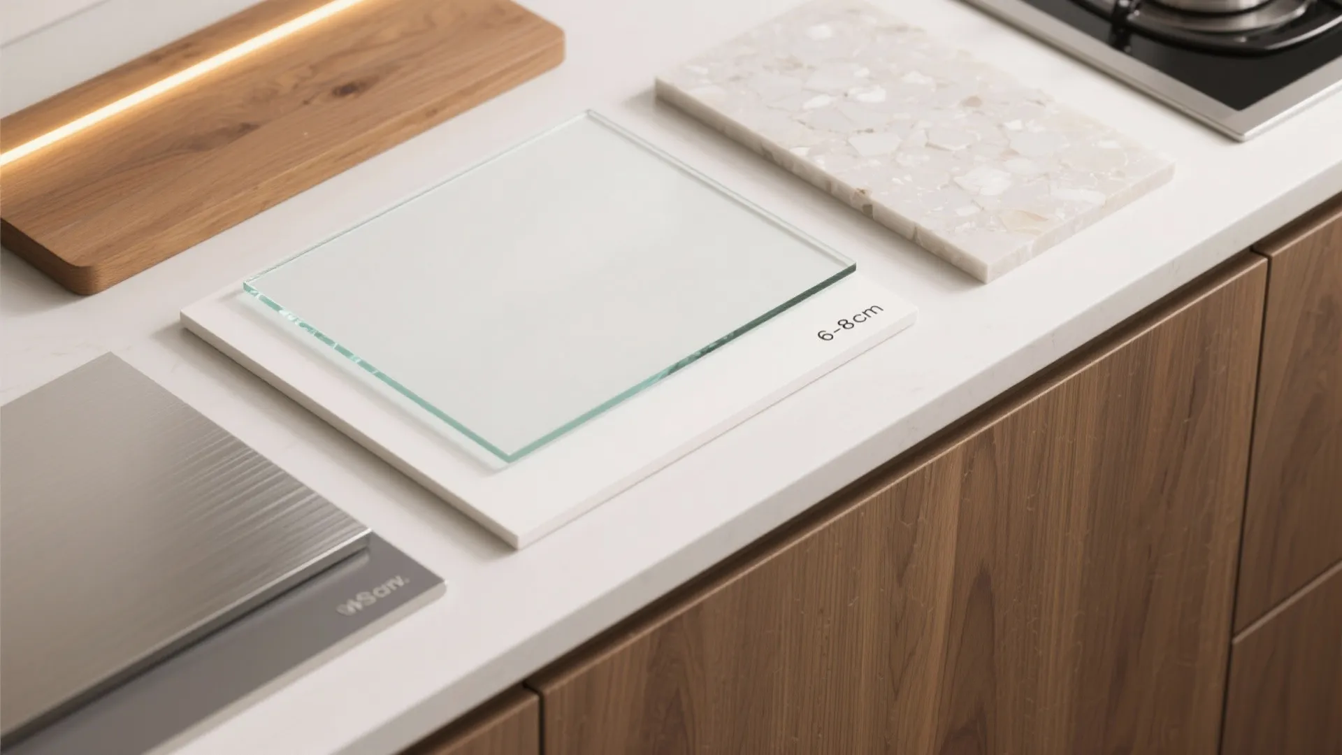 Glass backsplash clarity