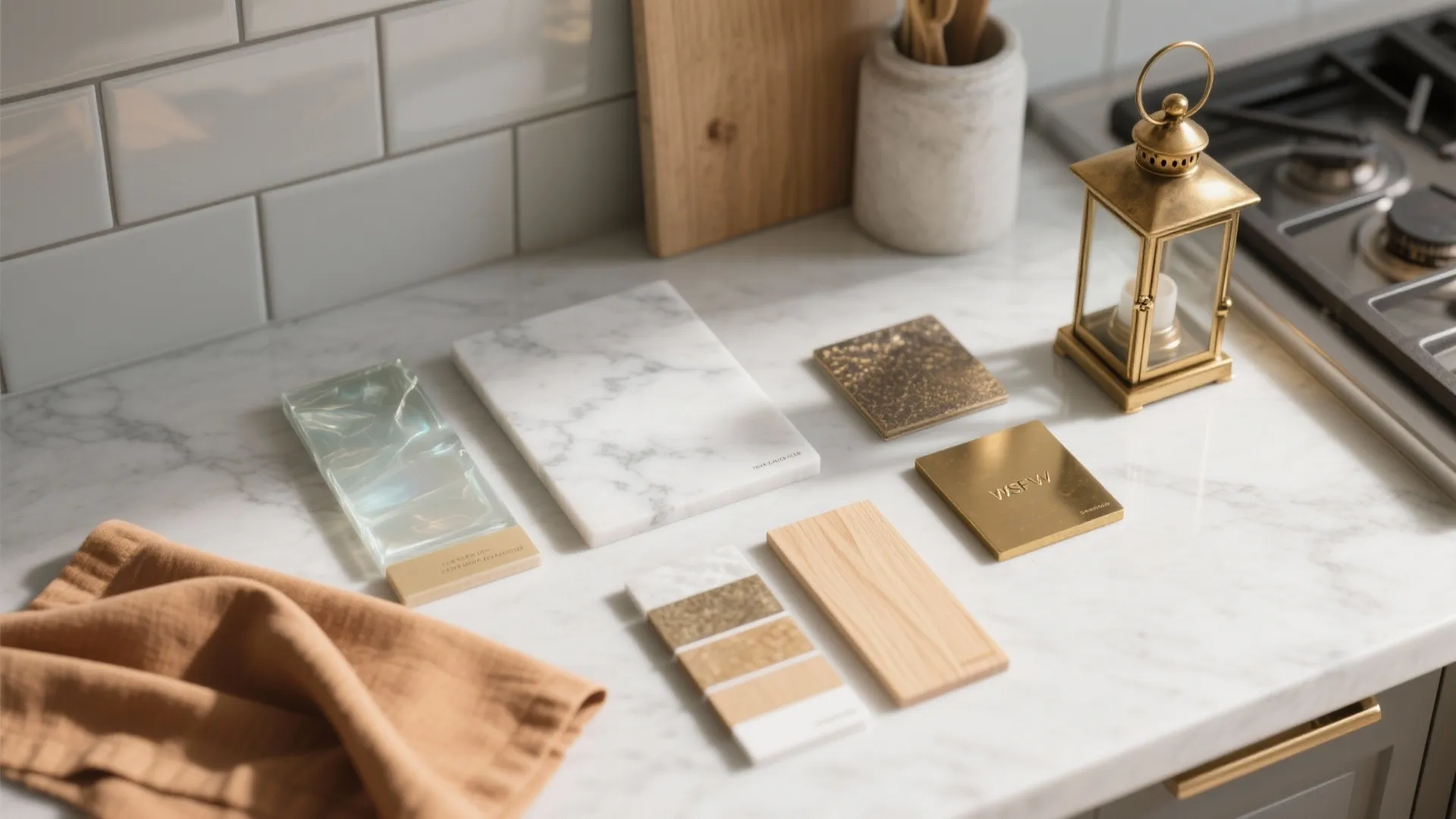 Brass Lanterns in Small Kitchens