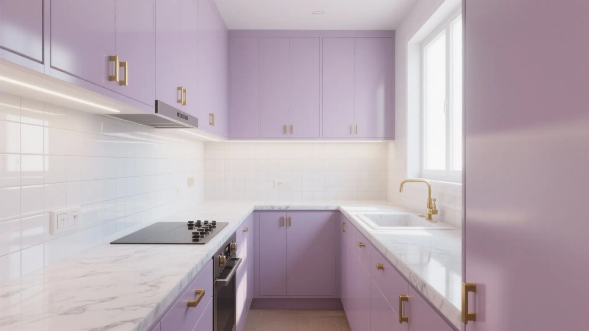 4. Pastel Purple in Kitchens and Baths: An unexpected calm