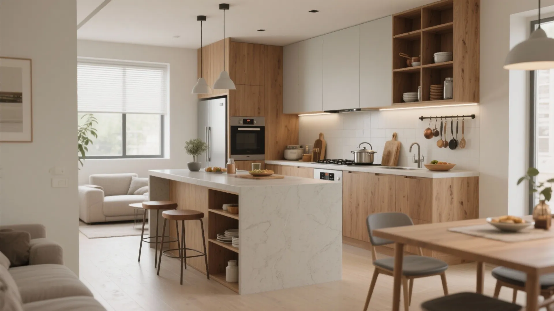 3. Use the kitchen as a multifunction hub