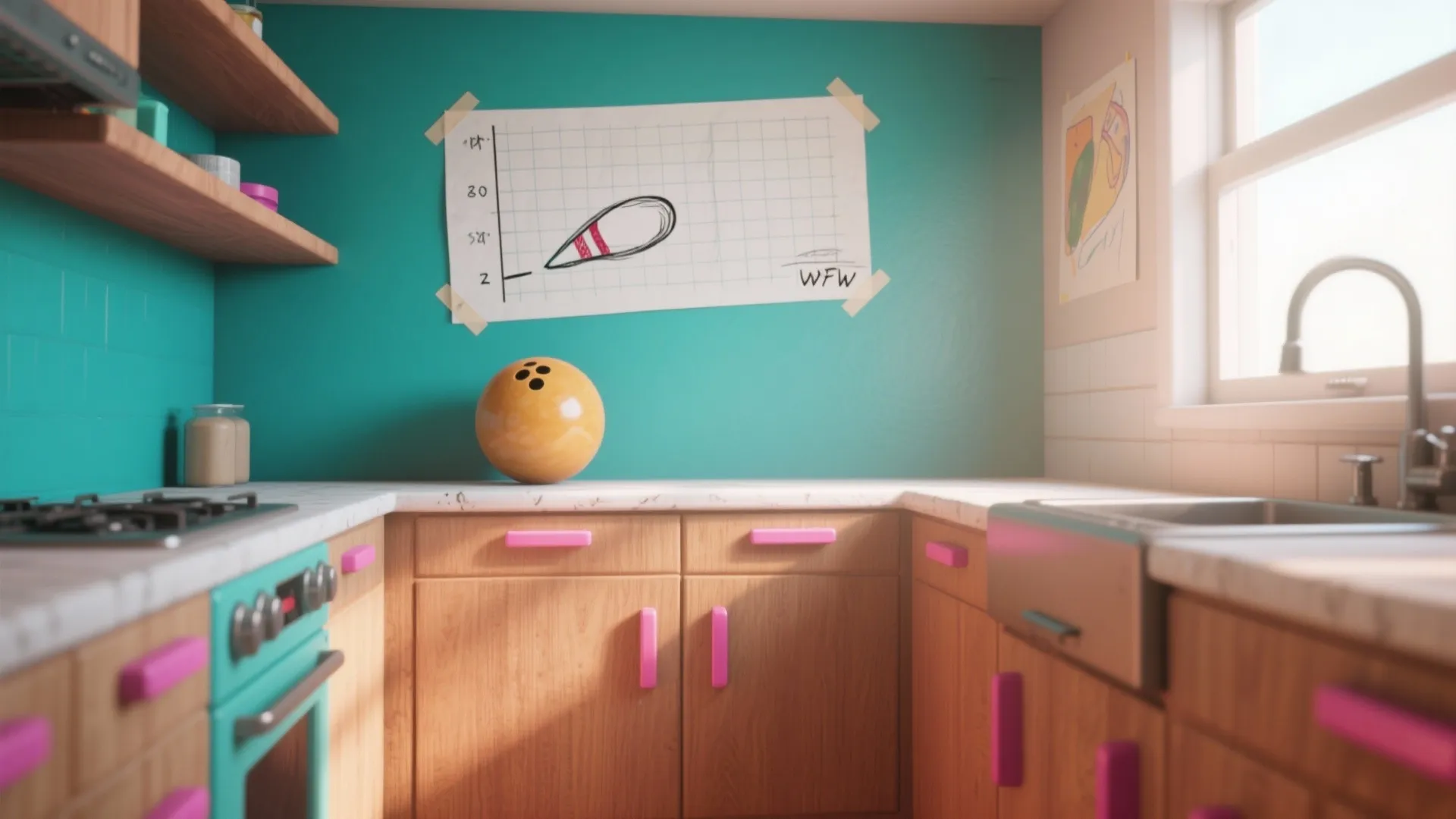 5. Mini Mural Above the Kitchen Nook