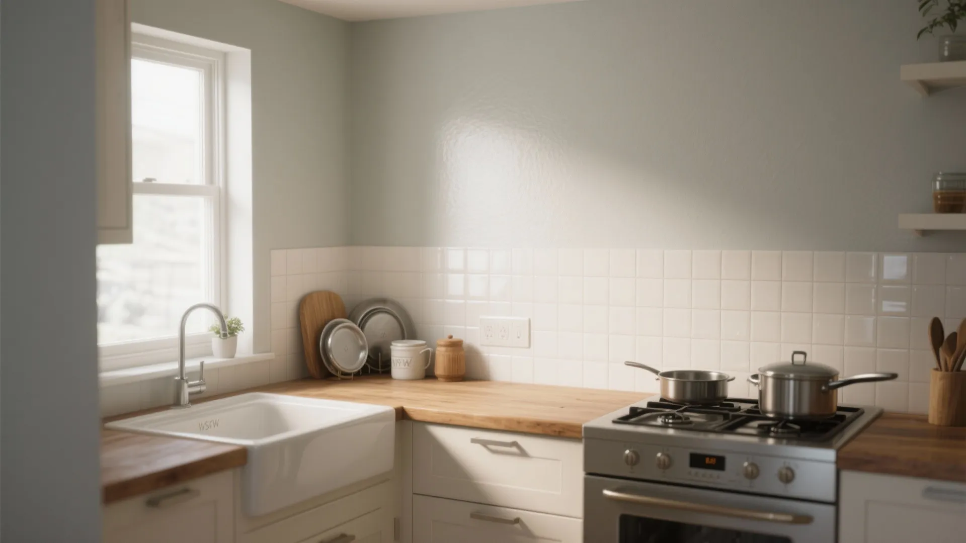 3. Kitchen nook: semi-gloss washability without the lacquer look