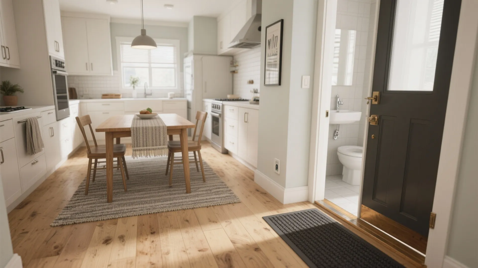 Idea 5: Make wood work in kitchens and entries