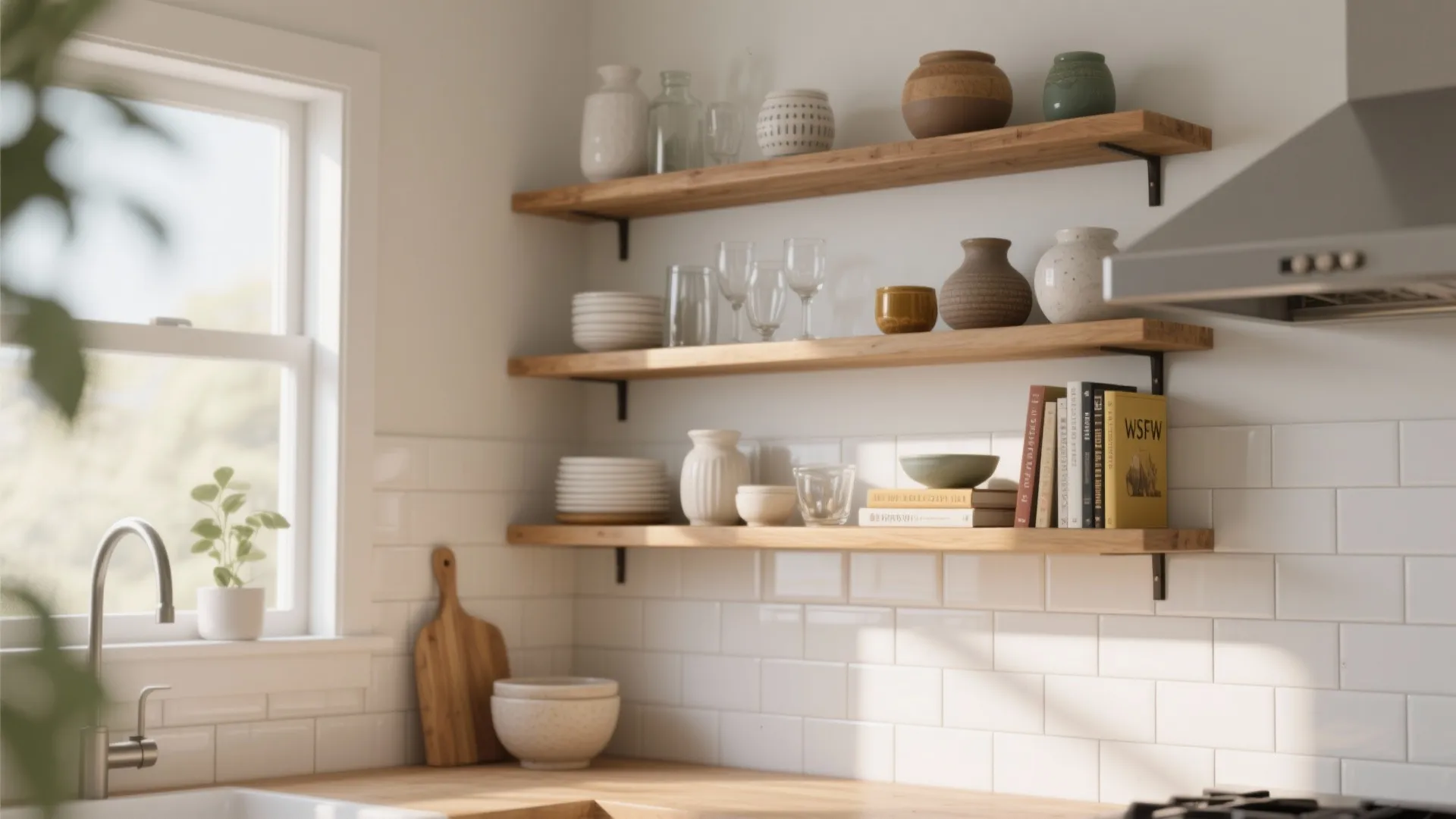 4. Open Shelving Display