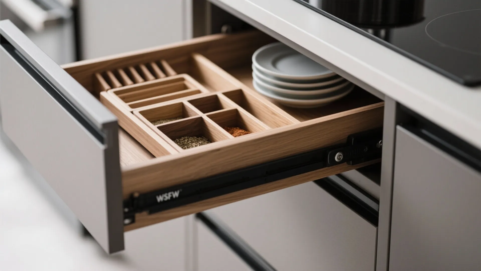 Minimalist kitchen storage that actually works