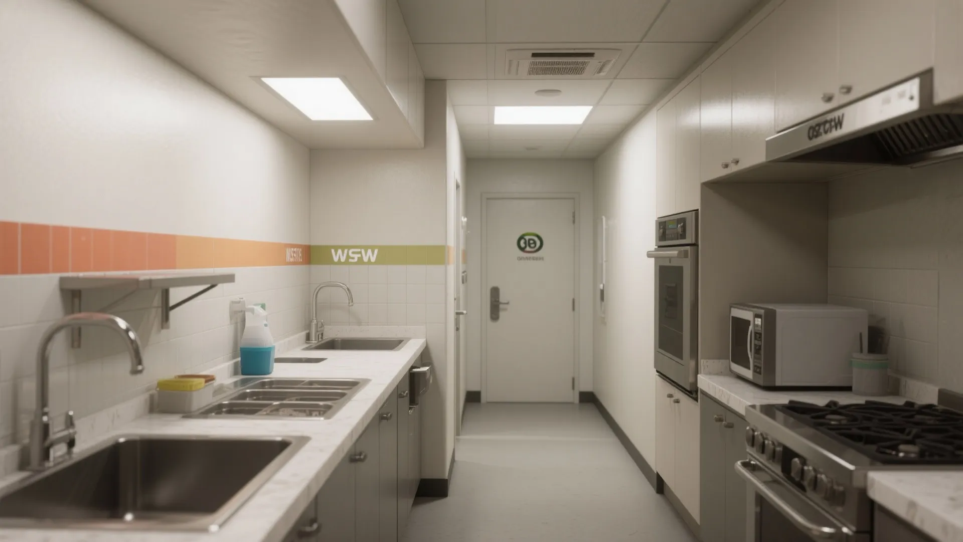 4. Match paint strategy to function—especially in kitchens and service areas