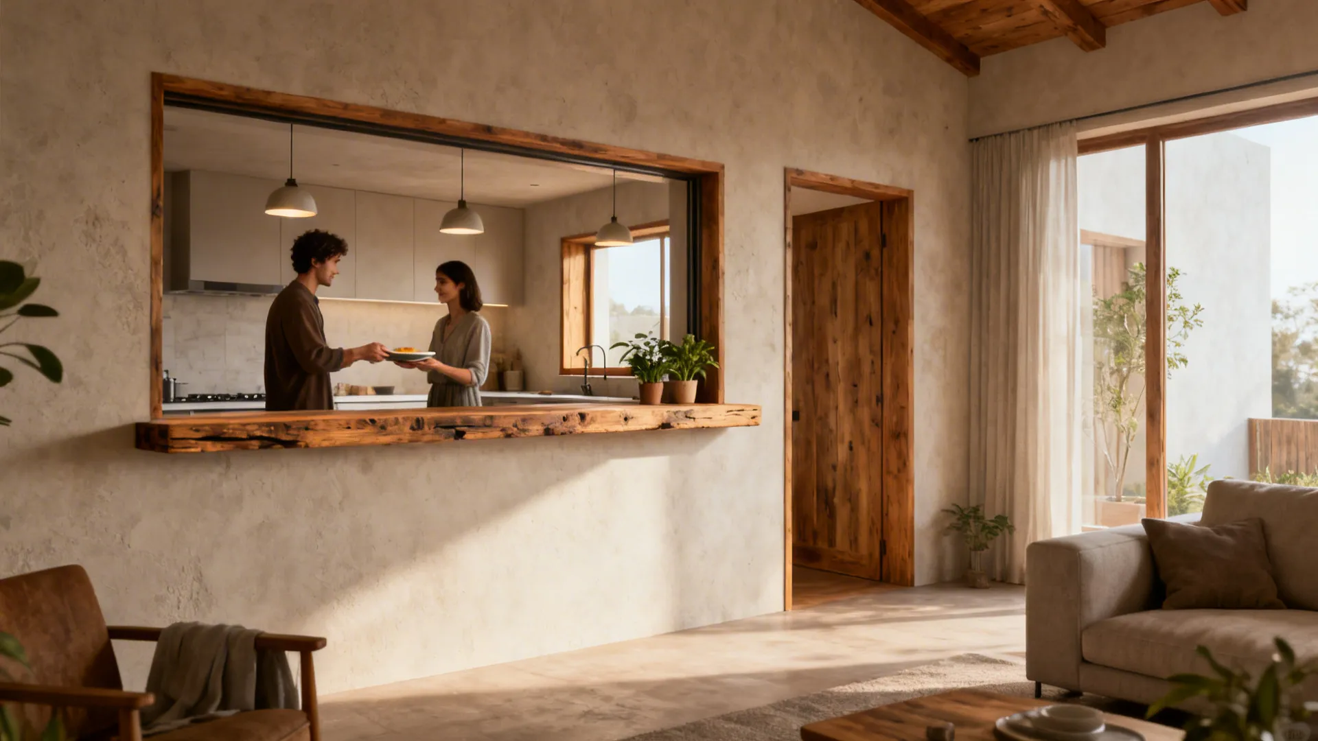 5 Window Ideas Between Kitchen and Living Room