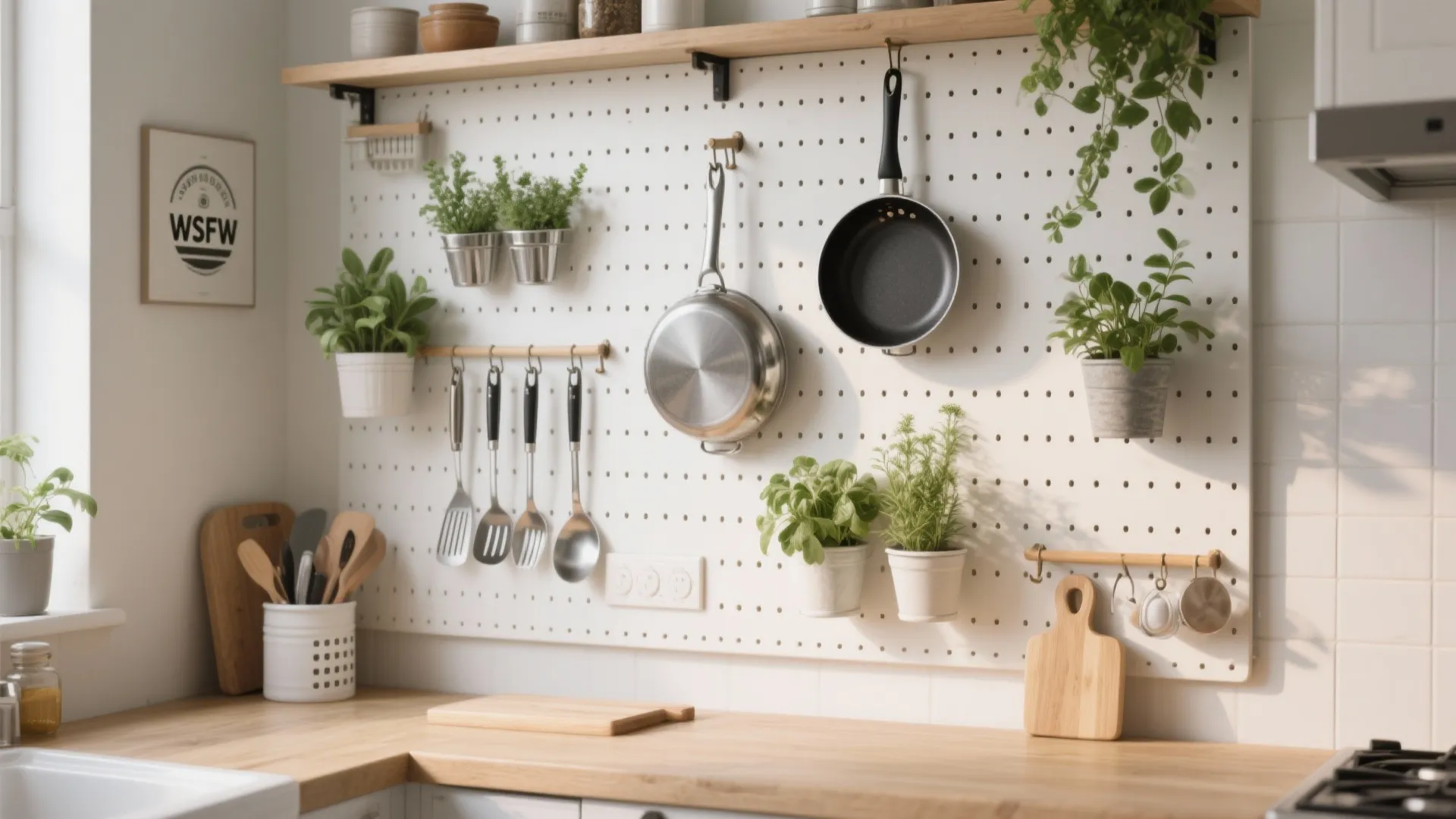 3. Functional Pegboards