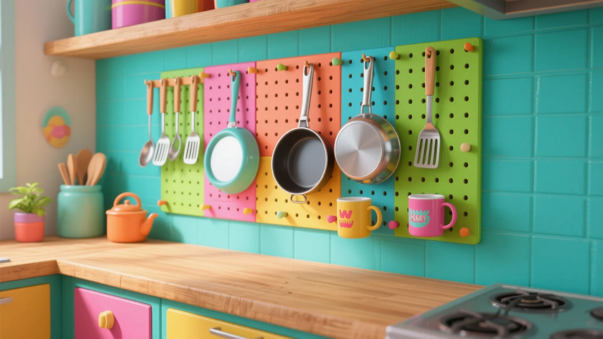 7. Pegboard Organizer