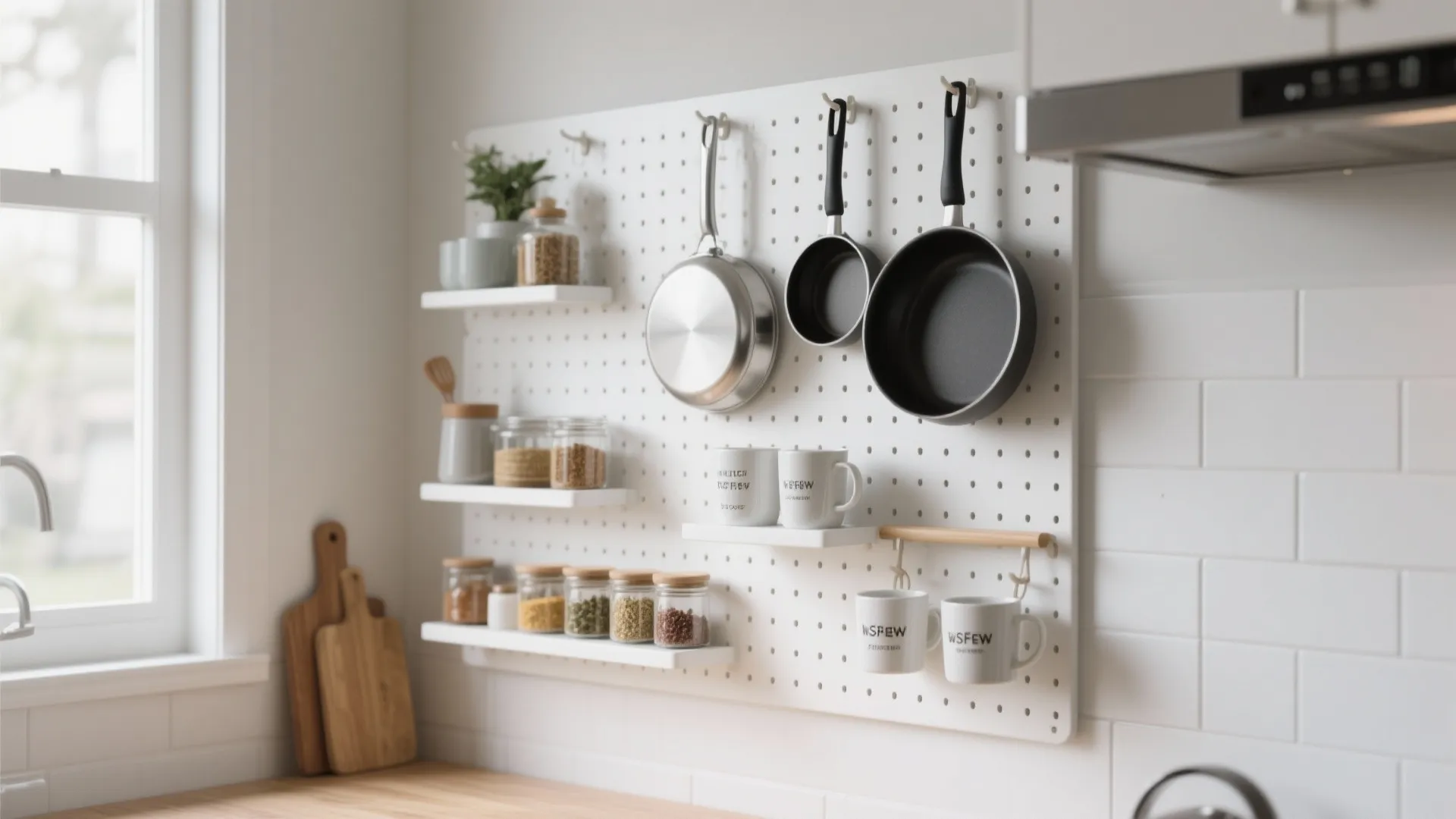 4. Pegboards for Flexible Storage
