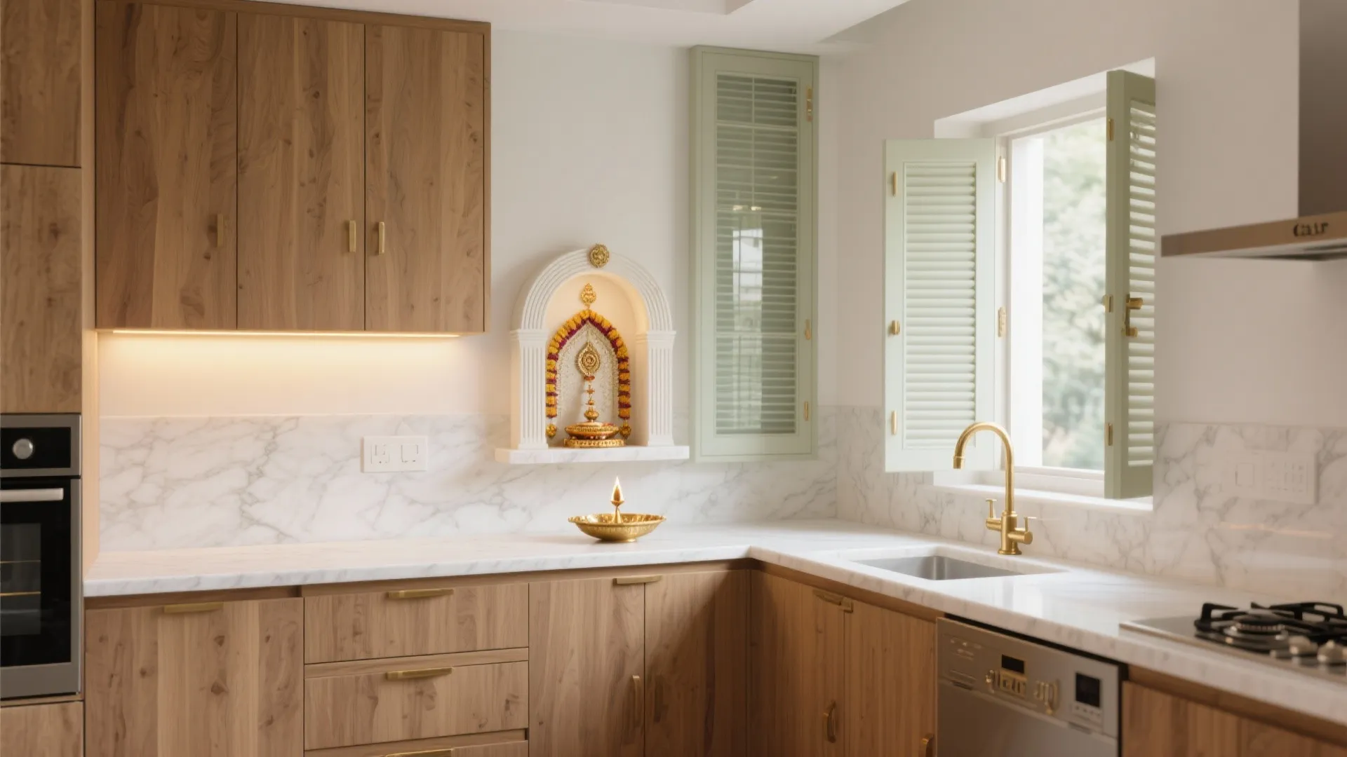 5 Pooja Room Ideas in Kitchen: Real Designer Tips: Smart, serene, and space-savvy: my favorite ways to fit a meaningful pooja nook into any kitchen without clutter