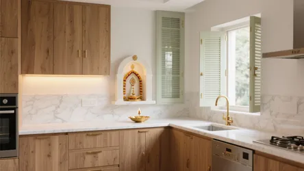 5 Pooja Room Ideas in Kitchen: Real Designer Tips