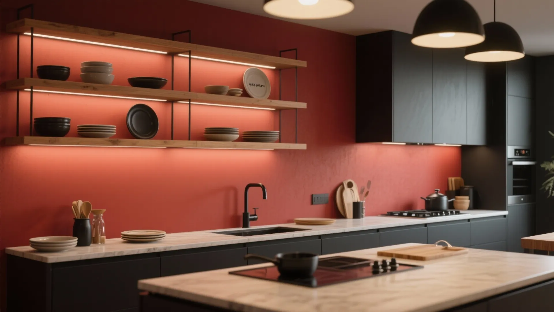 5. Kitchen accent wall or cabinet backs