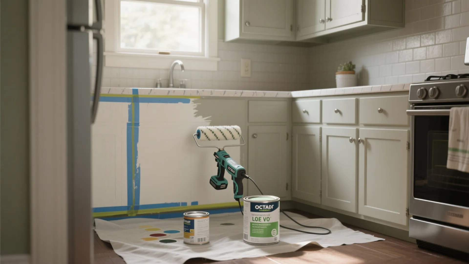 5. Renter-friendly quick refreshes with electric spray rollers