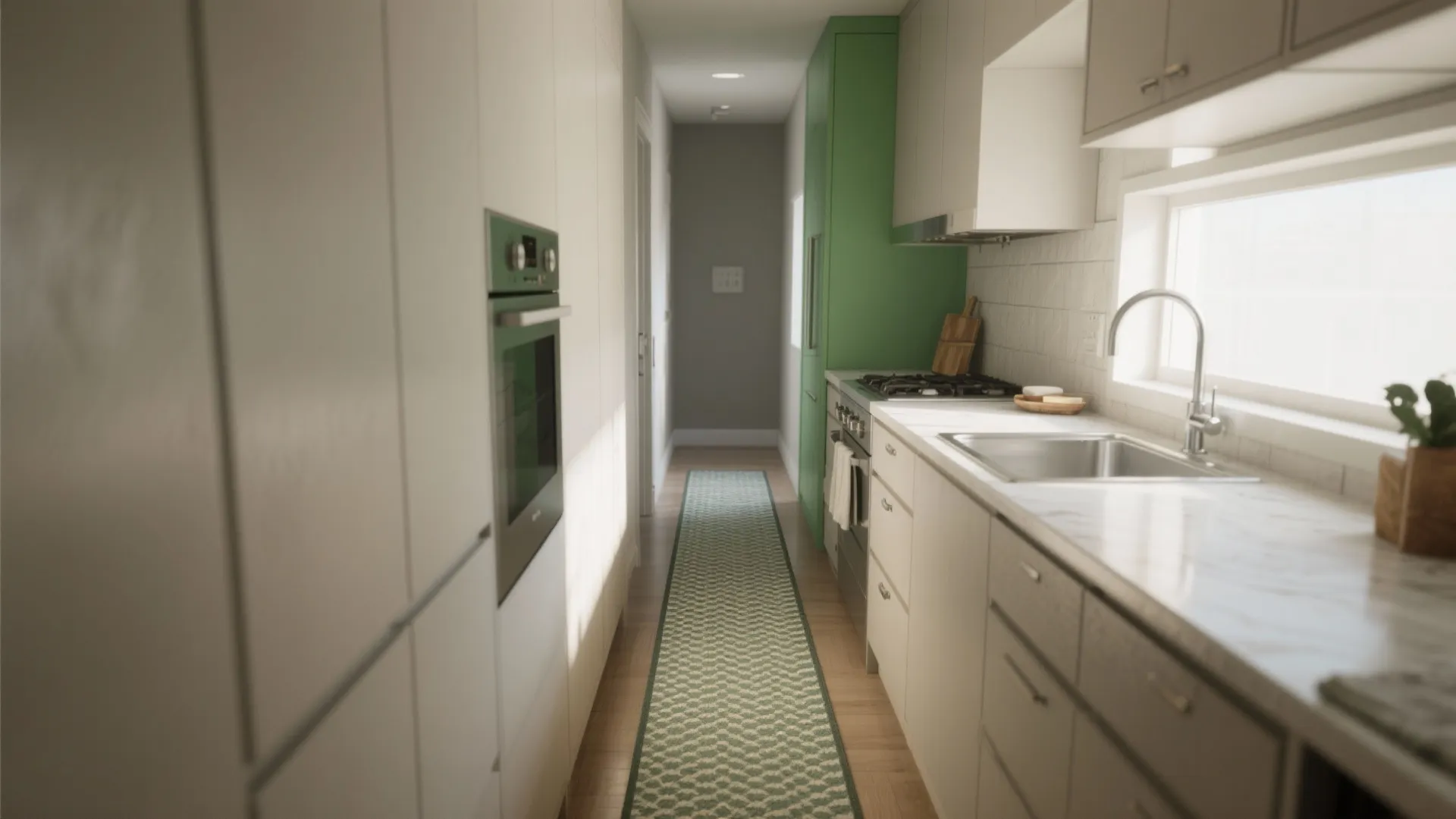 3. Festive runner and defined work zones