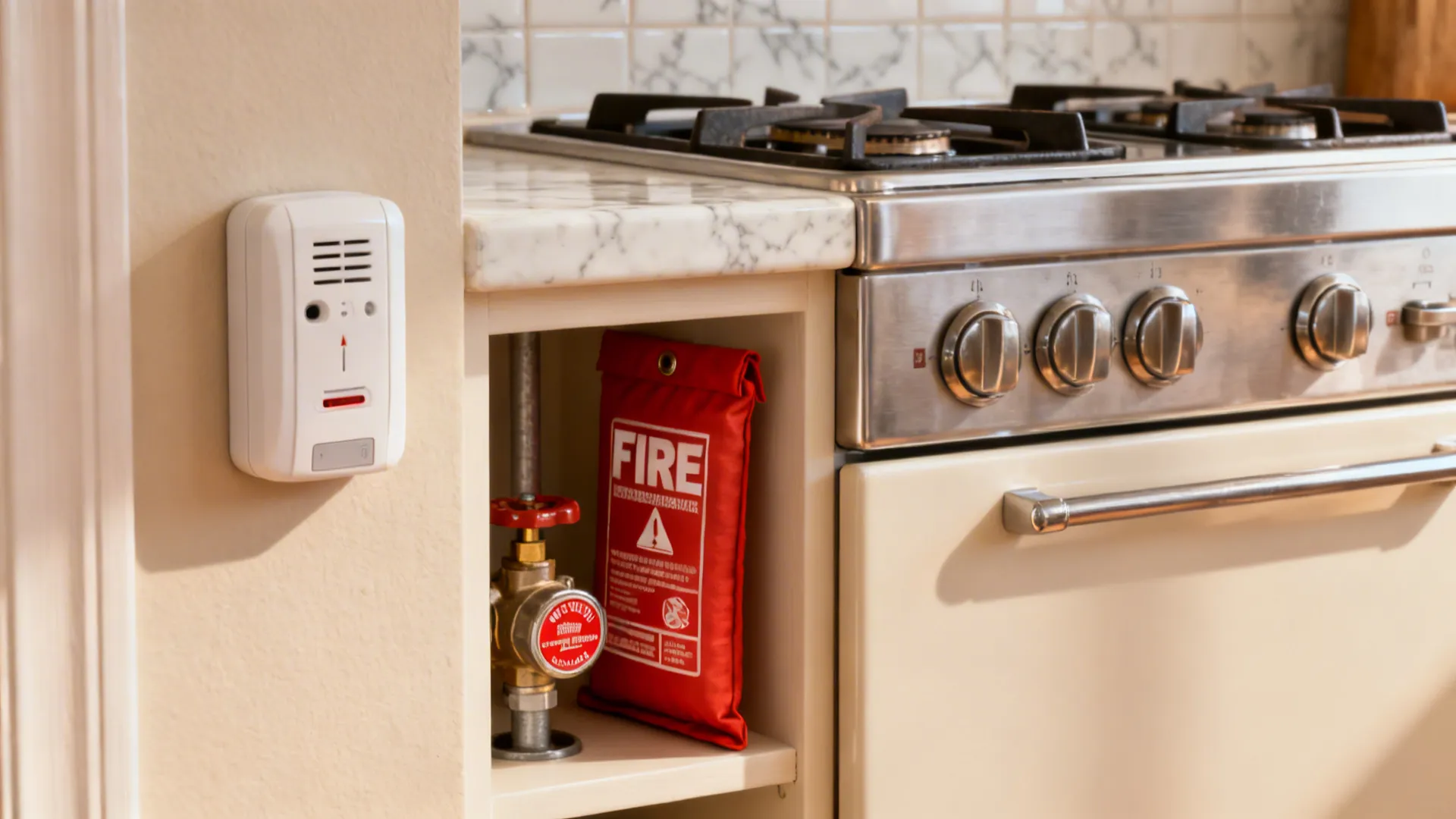 5) Safety layering: detectors, materials, and emergency plan