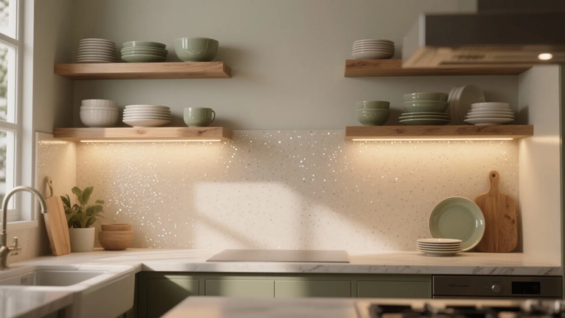 3. Subtle Shimmer in High-Use Areas