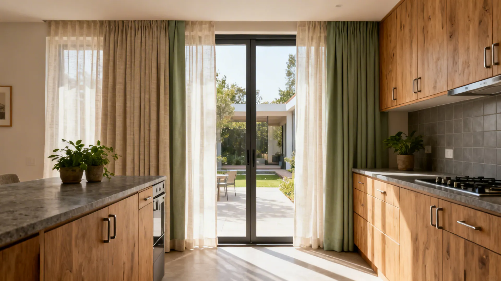 5 Kitchen Curtain Ideas for Sliding Doors That Truly Work