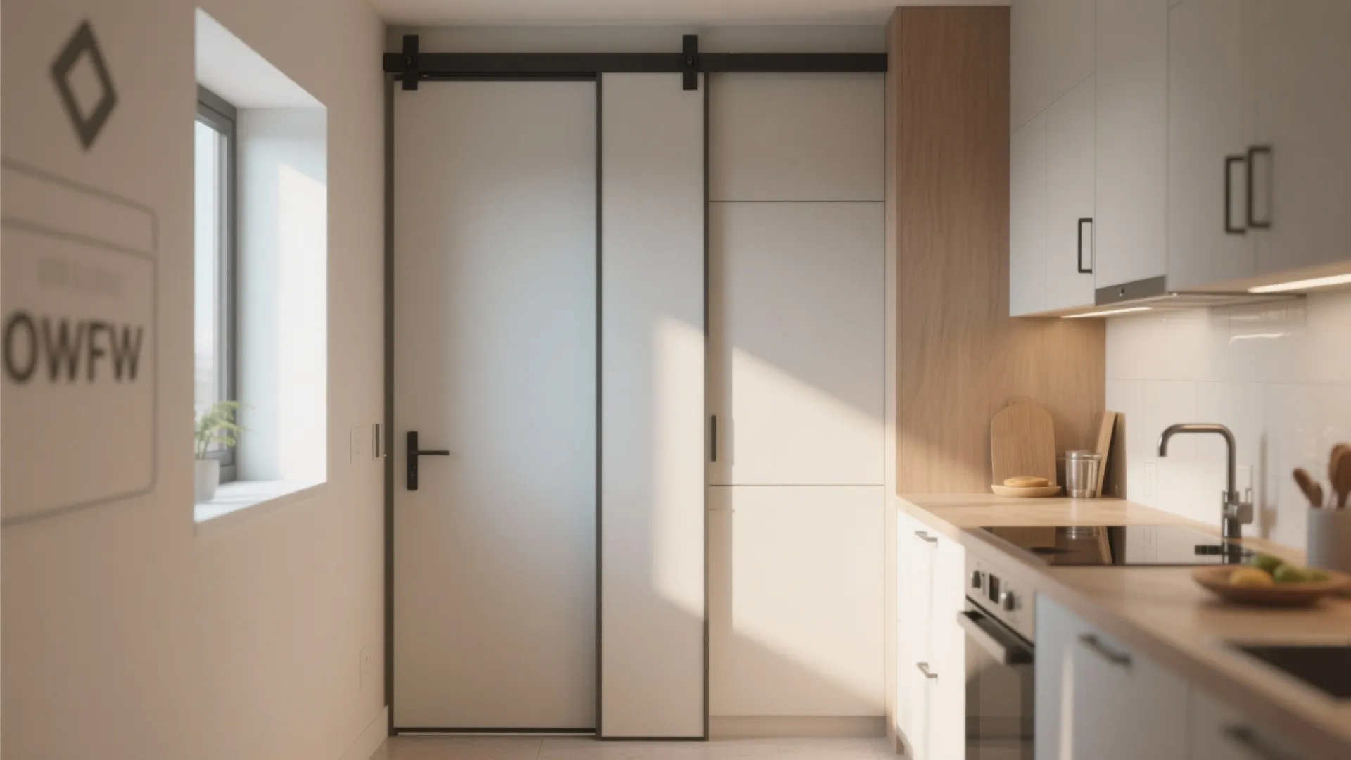4. Sliding Doors Instead of Swing Doors