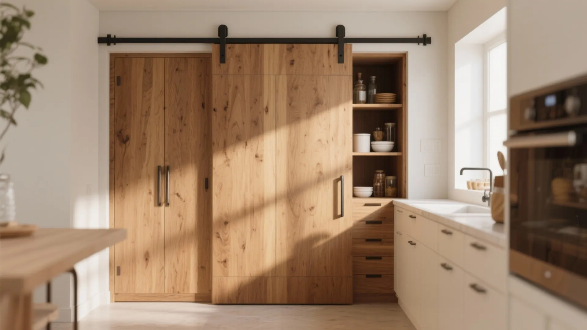 5. Sliding Doors Instead of Swing Doors