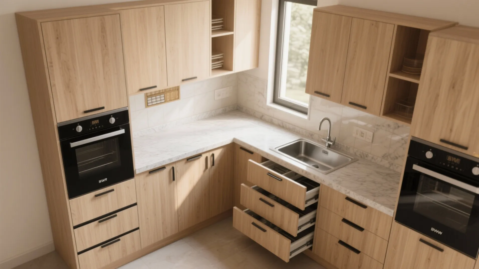 2) Engineer the kitchen spec: modules, hardware, and surfaces that last