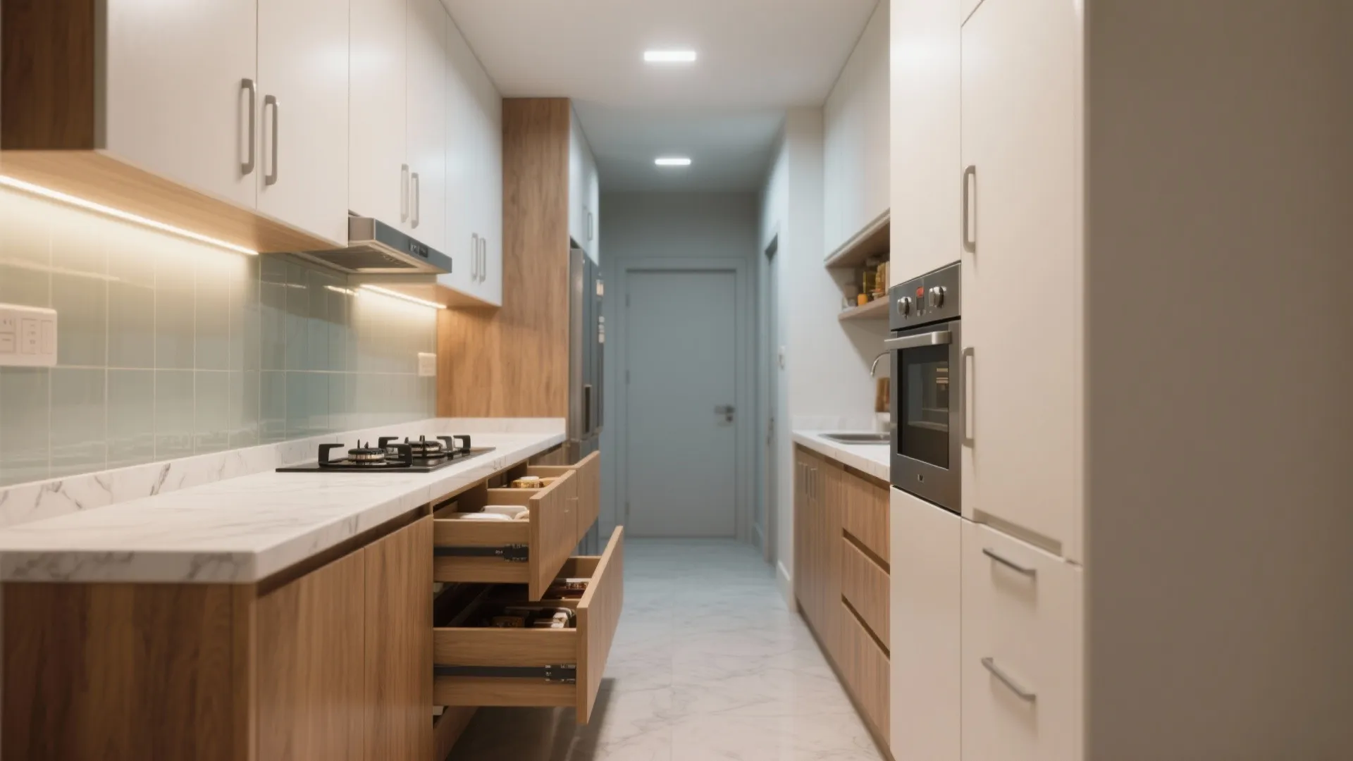 Minimalist kitchen storage that actually fits a 1 BHK