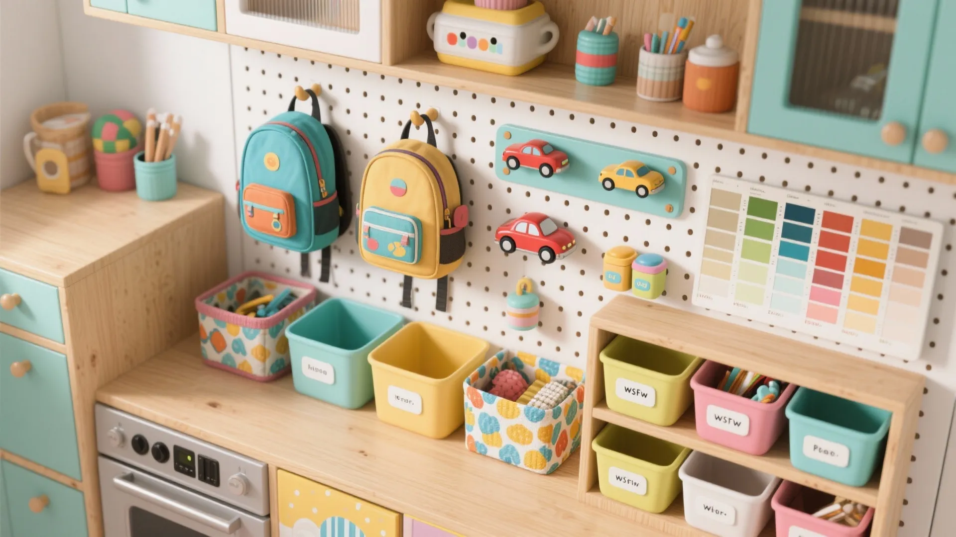 5. Borrow kitchen-style storage hacks