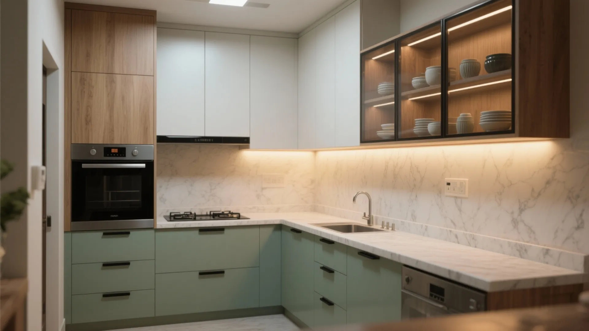 Minimalist kitchen storage that actually works