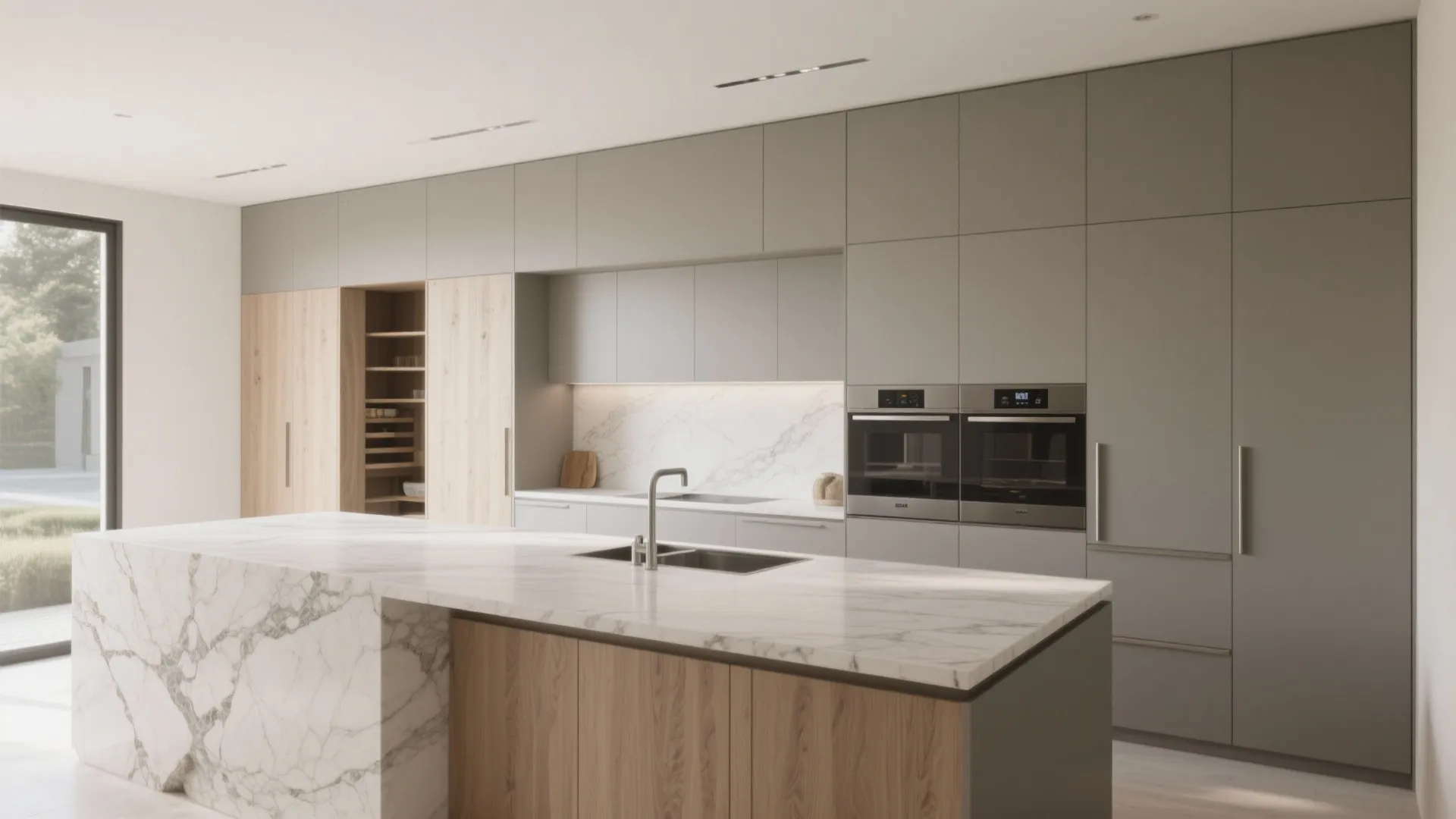 Minimalist Kitchen Storage That Disappears