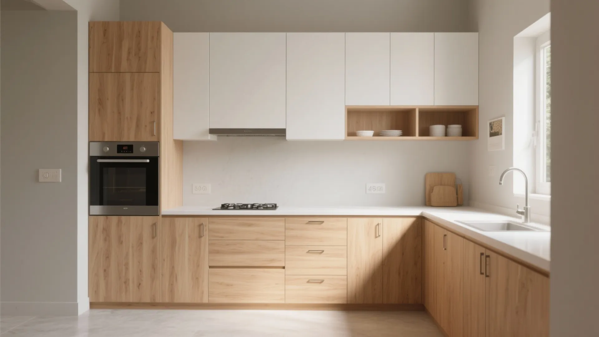 Minimalist kitchen storage that actually hides clutter