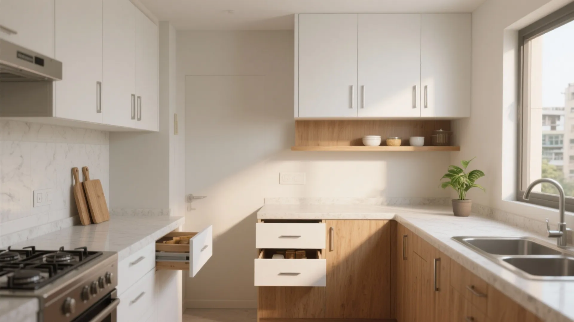 Minimalist kitchen storage