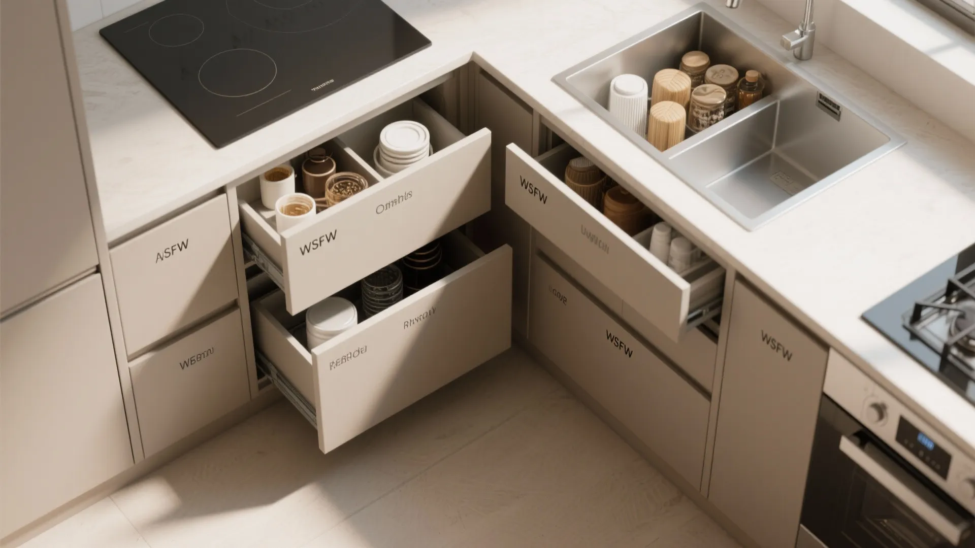 Minimalist Kitchen Storage That Looks Custom