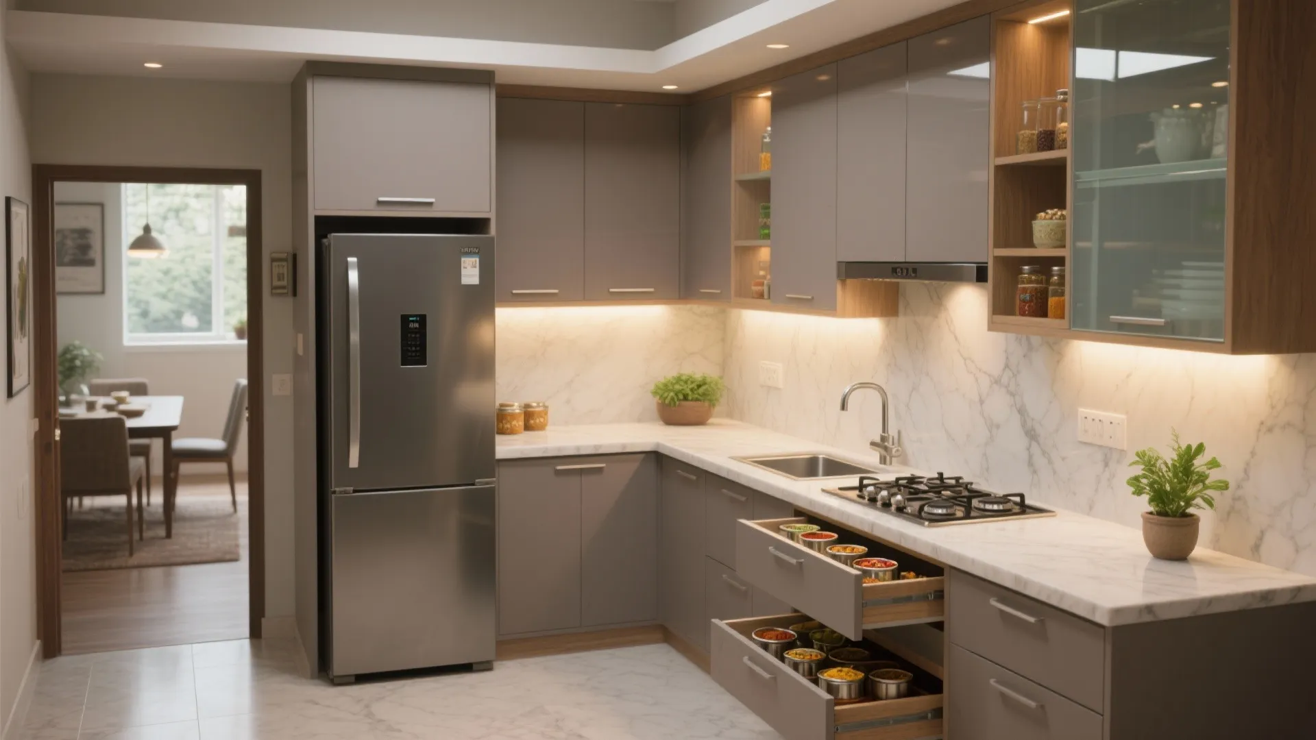 Modular Kitchen That Works Like a Studio