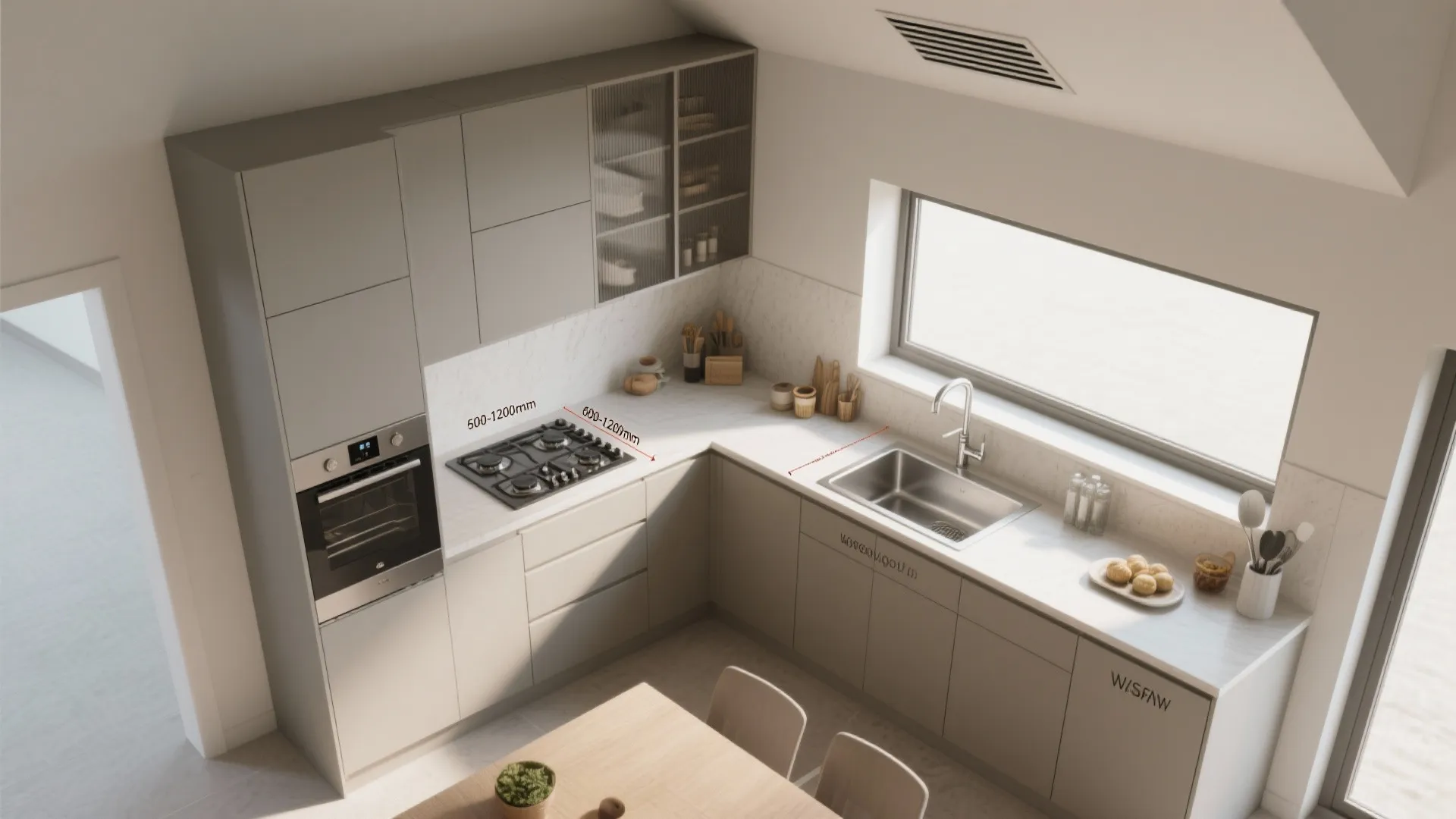 Modular kitchen tuned for Mumbai cooking: parallel or L-shape with a utility pocket