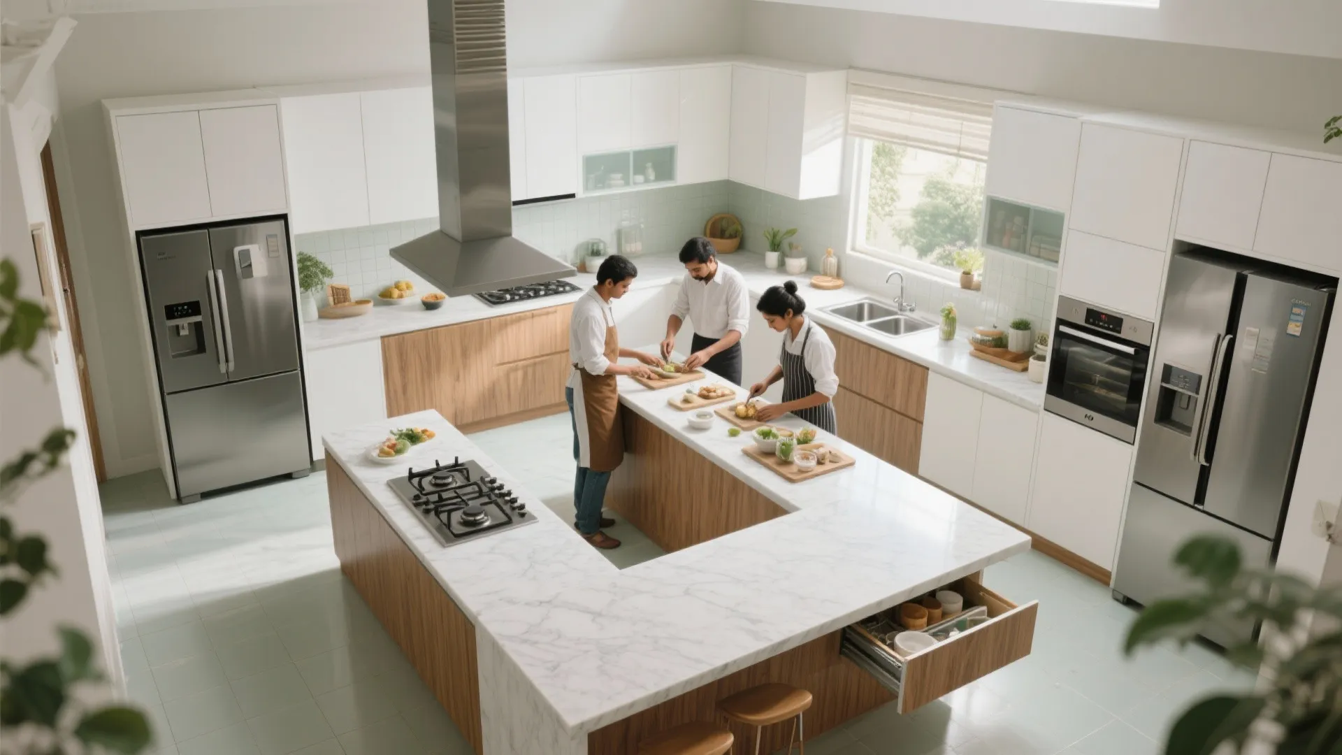 Kitchen planning for a big, busy family