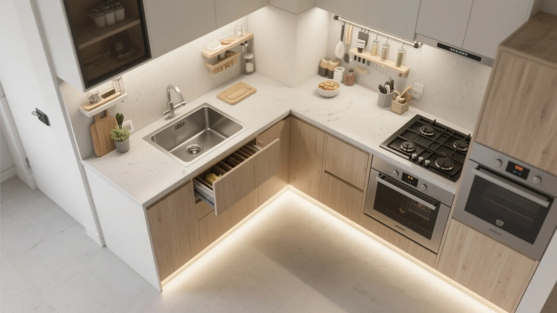 Idea 3: Treat the kitchen like a tiny workshop