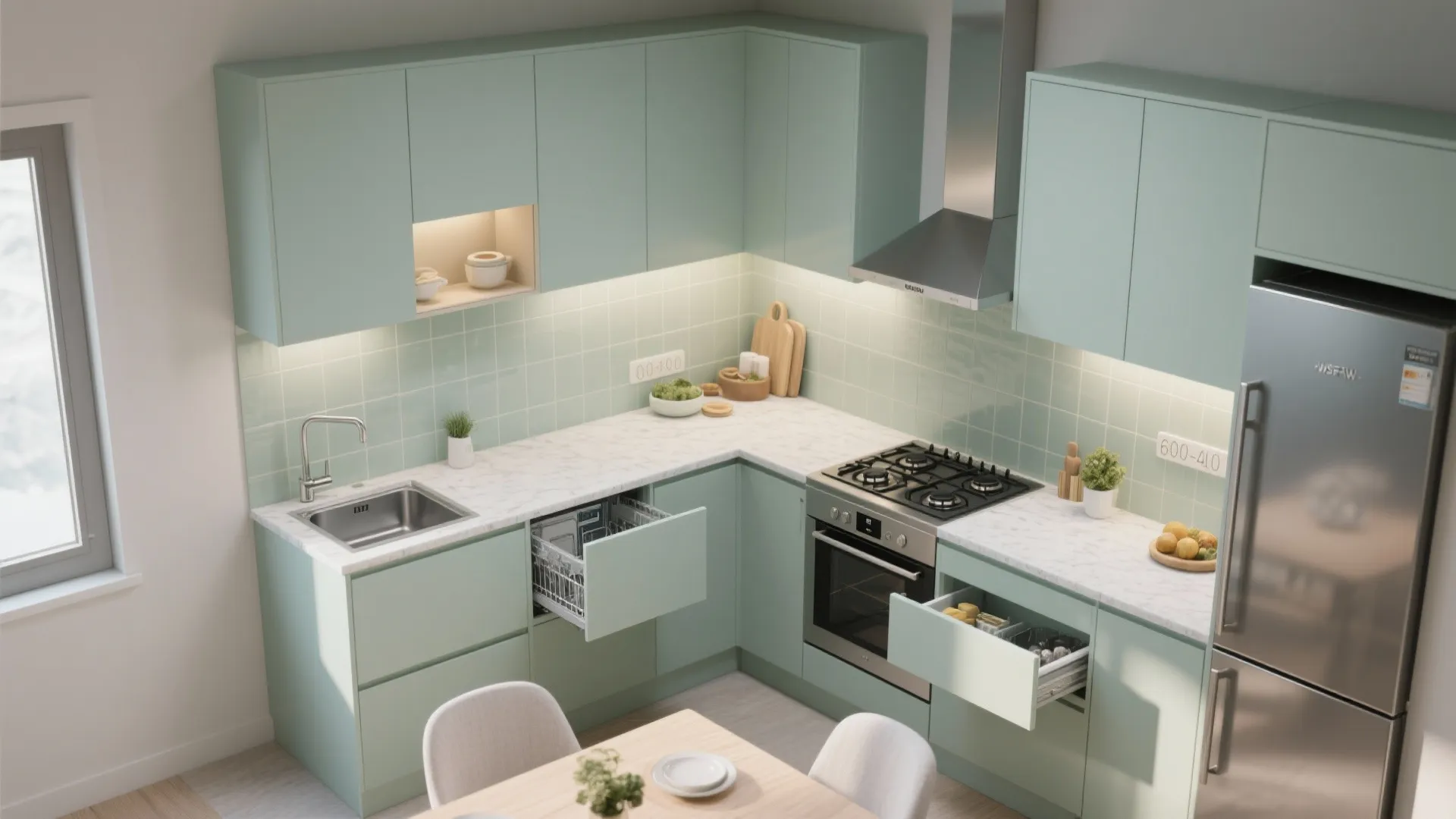 A compact, efficient kitchen that cooks big