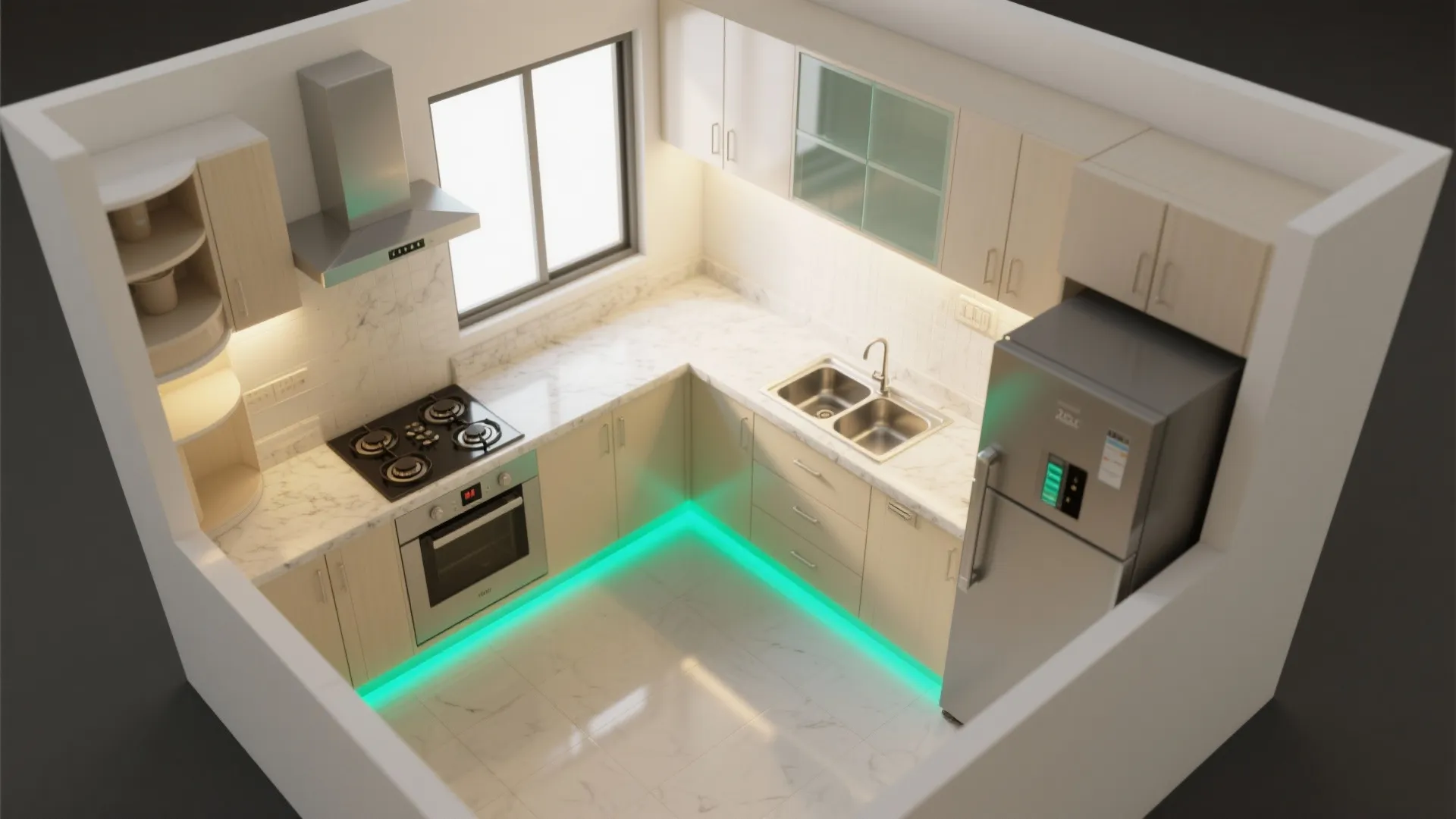 A climate-smart modular kitchen for hot-dry Ahmedabad