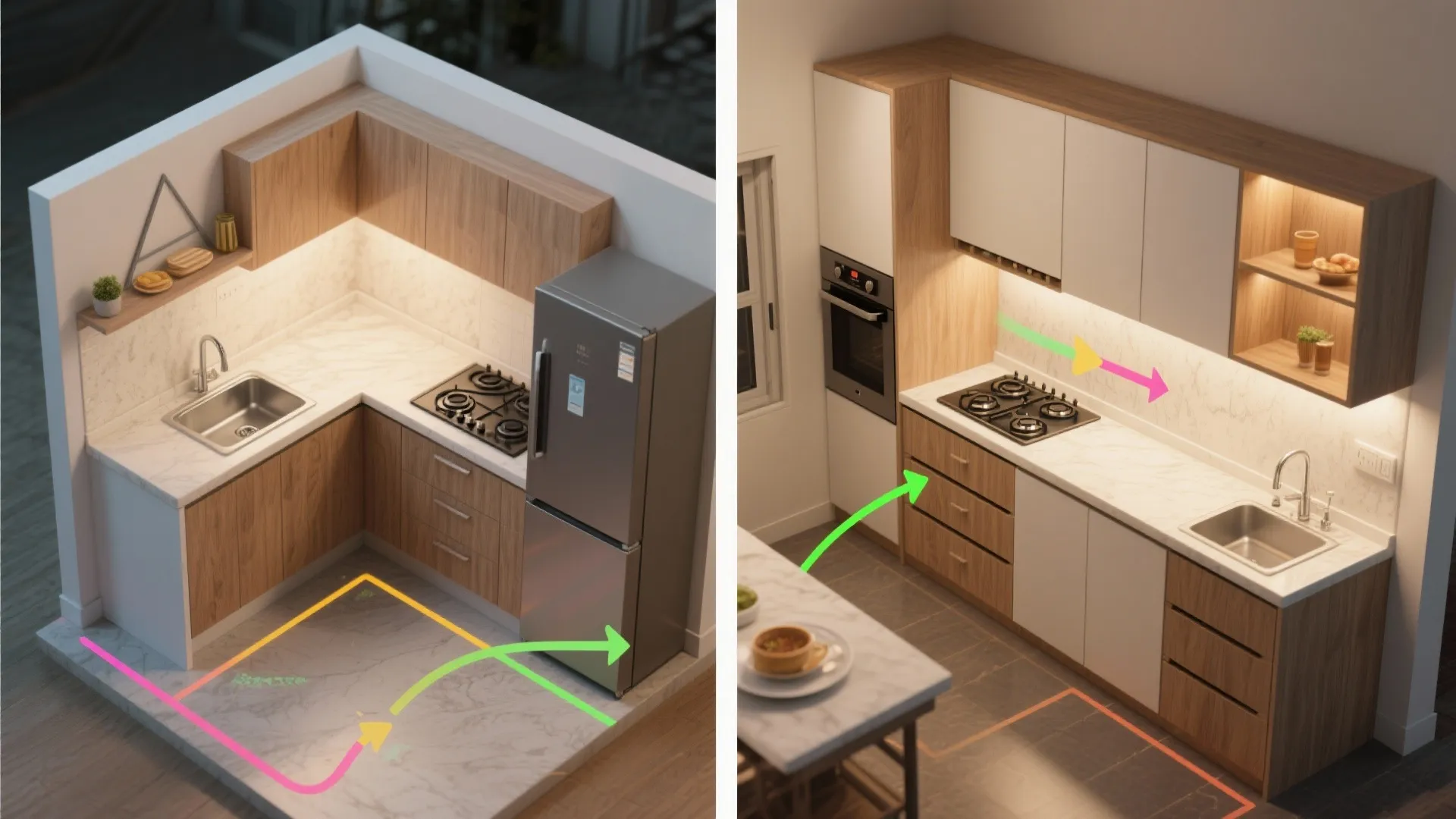 L-Shaped and Single-Wall Kitchens That Actually Cook