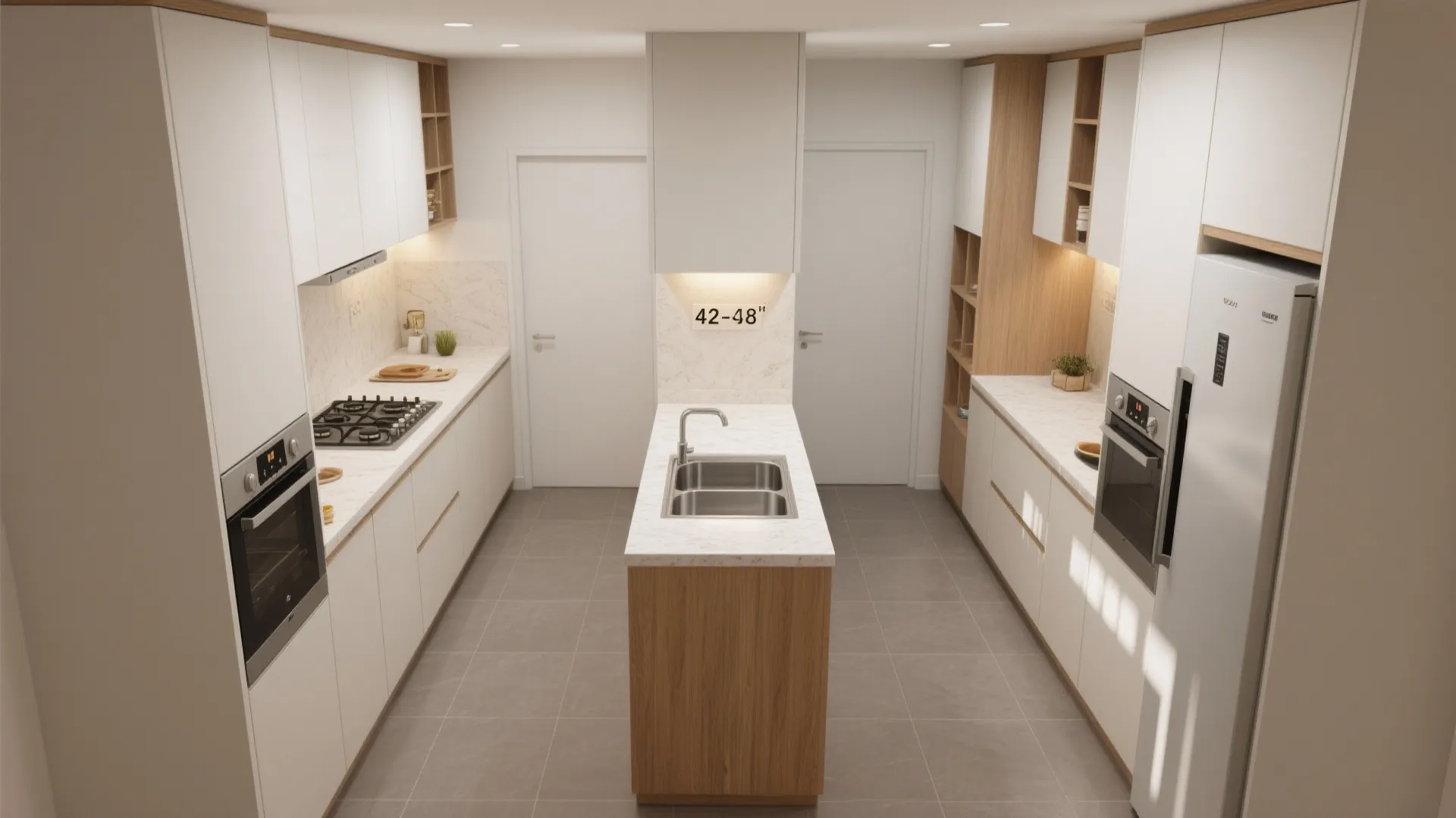 A Kitchen That Works: L-Shaped or Parallel, Not Squeezed